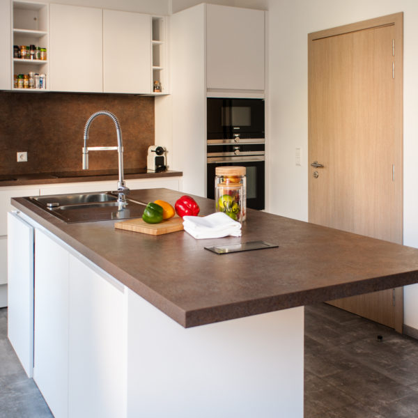 cuisine équipée de la résidence de coliving belair à luxembourg