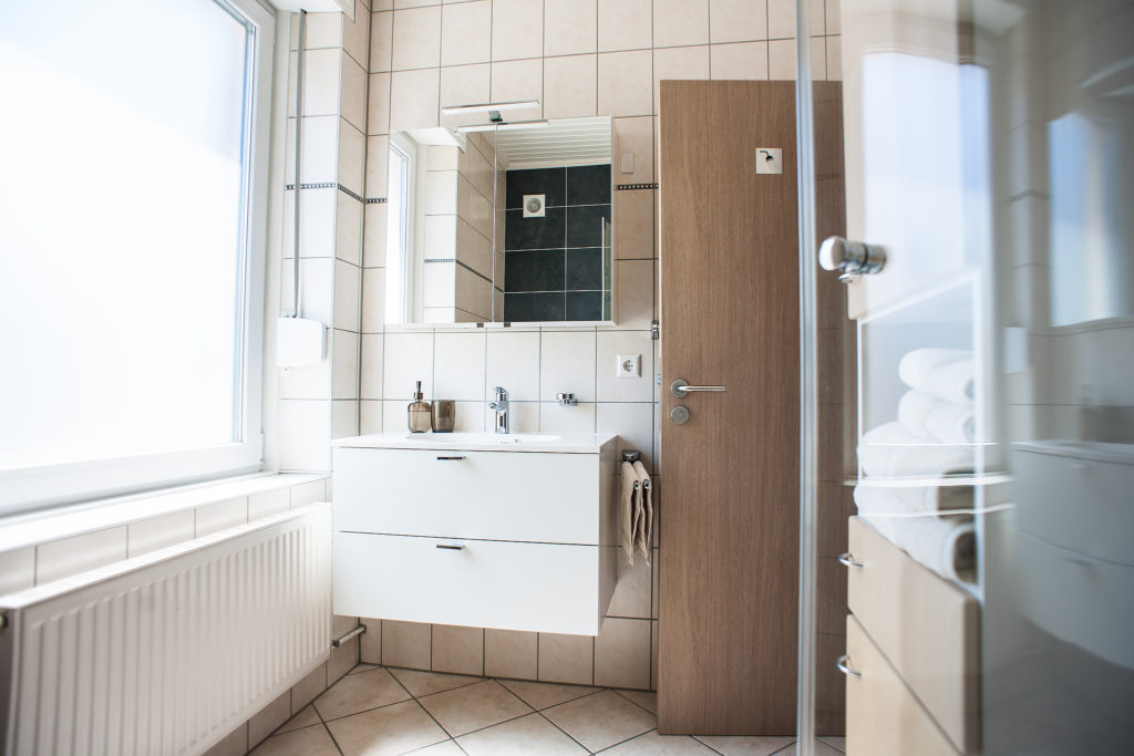 salle de bain de la résidence de coliving belaire à luxembourg