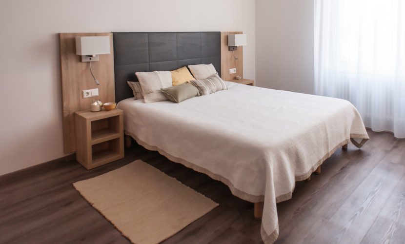 lit de la chambre de la residence de coliving belair a luxembourg