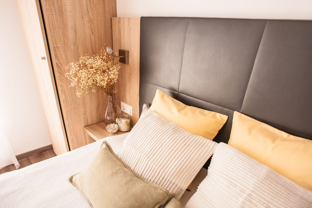 lit de la chambre de la residence de coliving belair a luxembourg