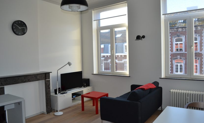 salon lumineux dans une residence de coliving