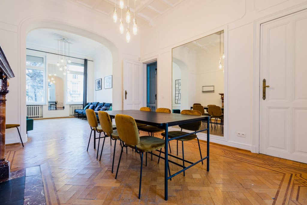 Salle à manger de la résidence Gutenberg à Bruxelles