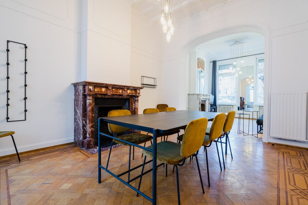 Salle à manger de la résidence Gutenberg à Bruxelles