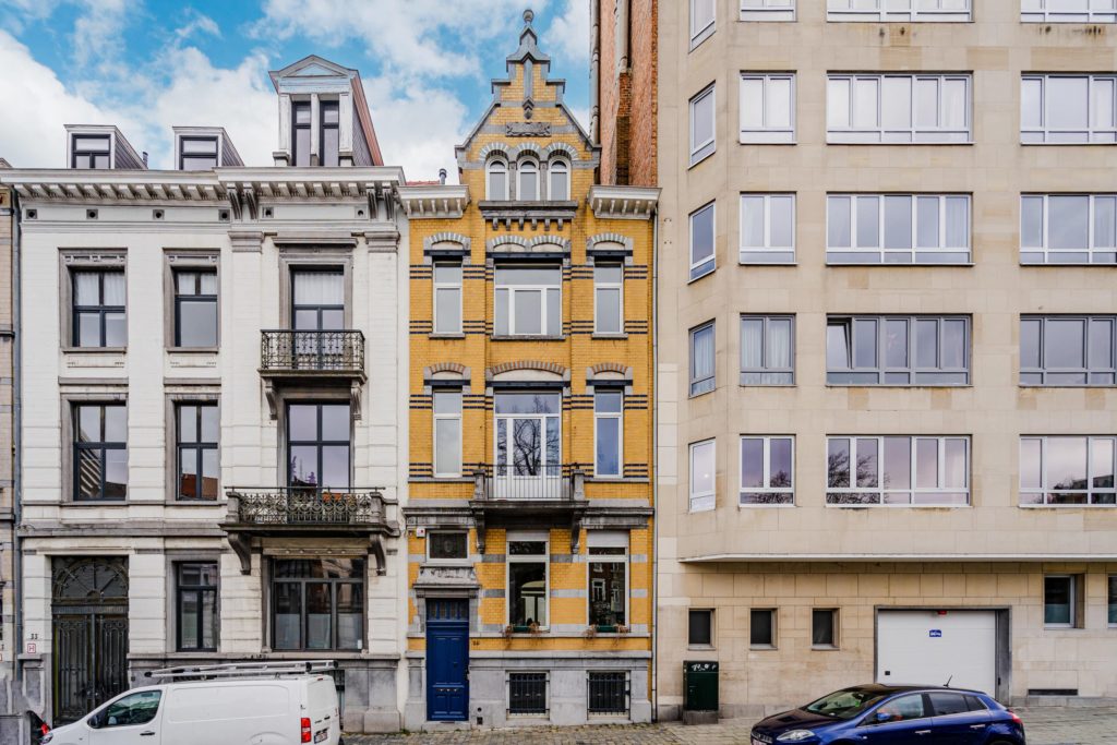 Façade de la résidence Gutenberg à Bruxelles