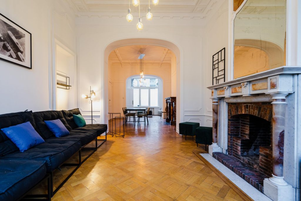 Salon de la résidence Gutenberg à Bruxelles
